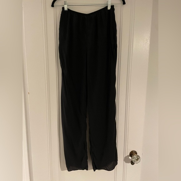 FINAL MARKDOWN Arket Black Silk Pants - Picture 1 of 3